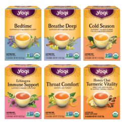 Yogi Tea Get Well Variety Pack - 6 Packs of 16 Tea Bags for Cold Season Support