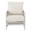 Better Homes & Gardens Paige Outdoor Wicker Stationary Lounge Chairs, Set of 2, White Better Homes & Gardens Paige Outdoor Wicker Stationary Lounge Chairs, Set of 2, White