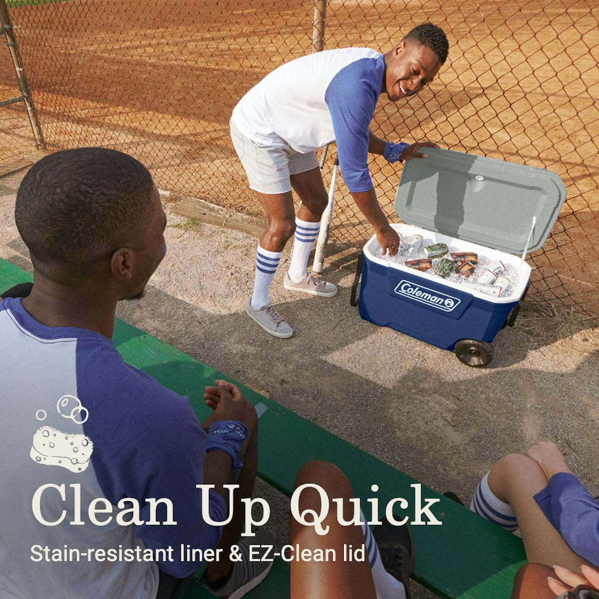 Coleman Classic Series 62-Quart Wheeled Cooler, Twilight Coleman Classic Series 62-Quart Wheeled Cooler, Twilight - Image 7