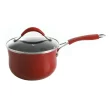 The Pioneer Woman Frontier Speckle 24-Piece Aluminum Non-Stick Cookware Combo Set, Red