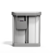 simplehuman 58 Liter, 15.3 Gallon Rectangular Hands-Free Dual Compartment Recycling Kitchen Step Trash Can, Brushed Stainless Steel