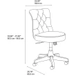 Bush Furniture Leather Task Chair, Black