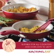 Rachael Ray Create Delicious Aluminum Nonstick Cookware Induction Cookware Set, 13-Piece, Red Shimmer
