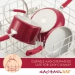 Rachael Ray Create Delicious Aluminum Nonstick Cookware Induction Cookware Set, 13-Piece, Red Shimmer