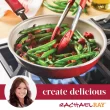 Rachael Ray Create Delicious Aluminum Nonstick Cookware Induction Cookware Set, 13-Piece, Red Shimmer