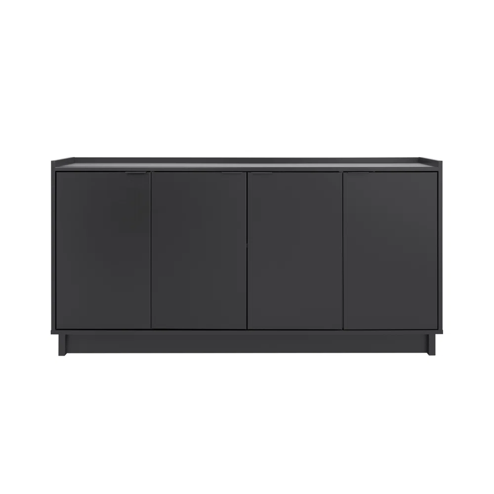 Prepac Finnley Sideboard Cabinet Buffet Cabinet, Black Prepac Finnley Sideboard Cabinet Buffet Cabinet, Black - Image 3