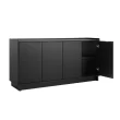 Prepac Finnley Sideboard Cabinet Buffet Cabinet, Black Prepac Finnley Sideboard Cabinet Buffet Cabinet, Black