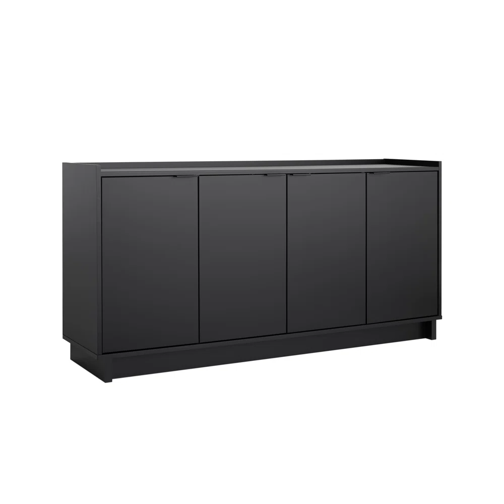 Prepac Finnley Sideboard Cabinet Buffet Cabinet, Black Prepac Finnley Sideboard Cabinet Buffet Cabinet, Black - Image 6