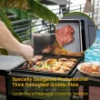 Sophia & William 2-Burner Gas Grill and Griddle Combo with Wheels