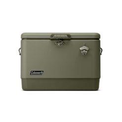 Coleman Reunion 54-Quart Steel Belted Matte Cooler, Sage