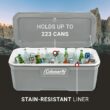 Coleman Classic Series 150-Quart Hard Cooler, Rock Gray Coleman Classic Series 150-Quart Hard Cooler, Rock Gray