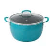 The Pioneer Woman Frontier Speckle 18-Piece Aluminum Cookware Set, Teal