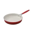The Pioneer Woman 25-Piece Ceramic Nonstick Aluminum Cookware Set, Ombre Red