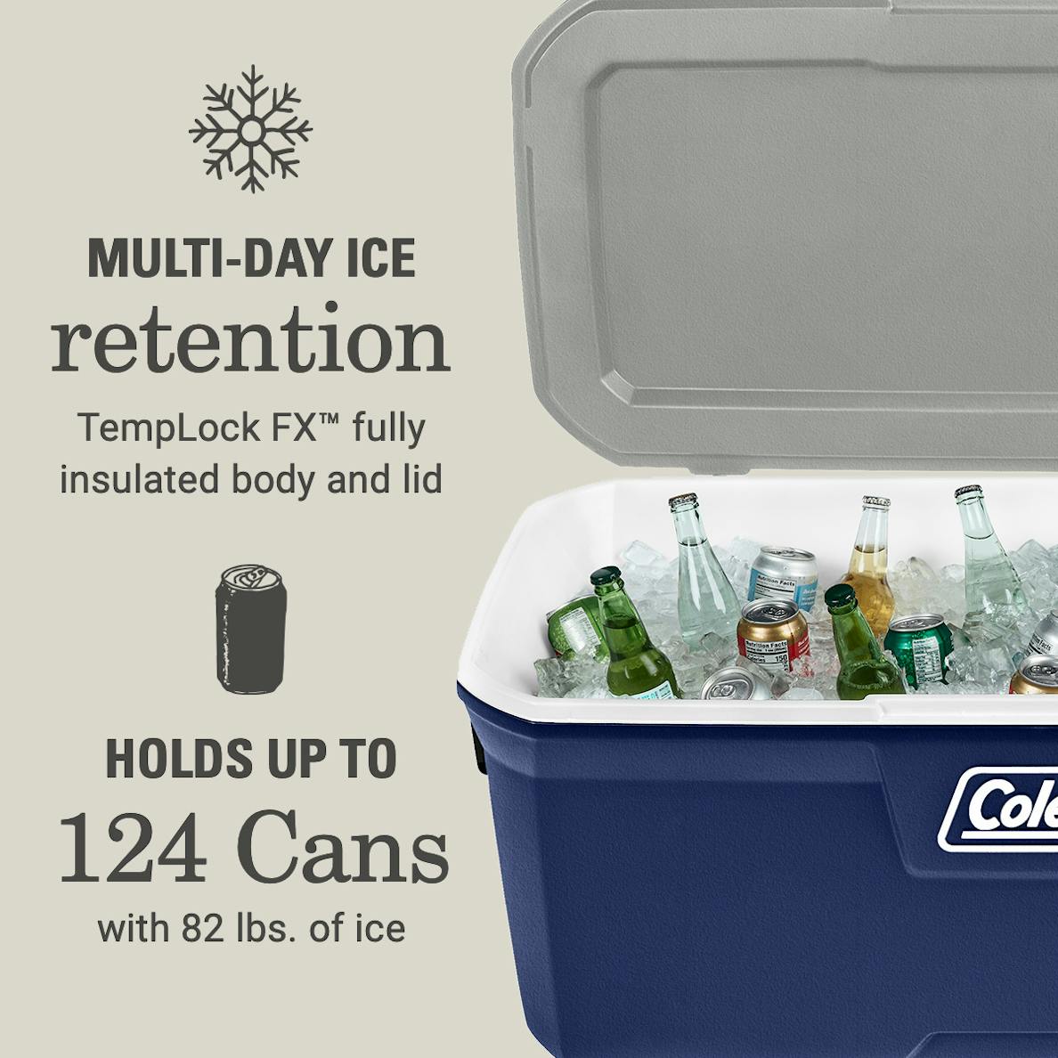 Coleman Classic Series 150-Quart Hard Cooler, Twilight Coleman Classic Series 150-Quart Hard Cooler, Twilight - Image 2