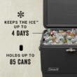 Coleman Reunion 54-Quart Steel Belted Matte Cooler, Midnight