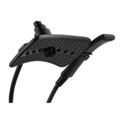 BRIGHT SHOWERS Four Spray Settings Shower Head Set Oil Rubbed Bronze and Black Finishing with 60" Long Stainless Steel Shower Hose