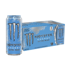Monster Energy Ultra Blue, Sugar Free Energy Drink, 16 Ounce (Pack of 15)