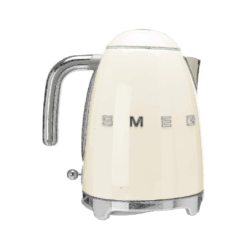 SMEG 50's Retro Style Electric Water Kettle with Automatic Shutoff, Removable Base, and Water Indicator, KLF03CRUS, Cream