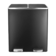 Pirecart 16 Gallon Trash Can 8 Gallon Dual Compartment Step on Kitchen Garbage Can Stainless Steel