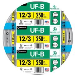Southwire 250-Feet 12 / 3 Solid UF-B Wire W/G ( By-the-roll )