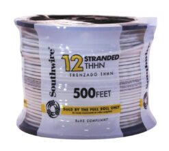 Southwire 500-Feet 12 -AWG White Stranded Copper THHN wire ( By-the-roll )
