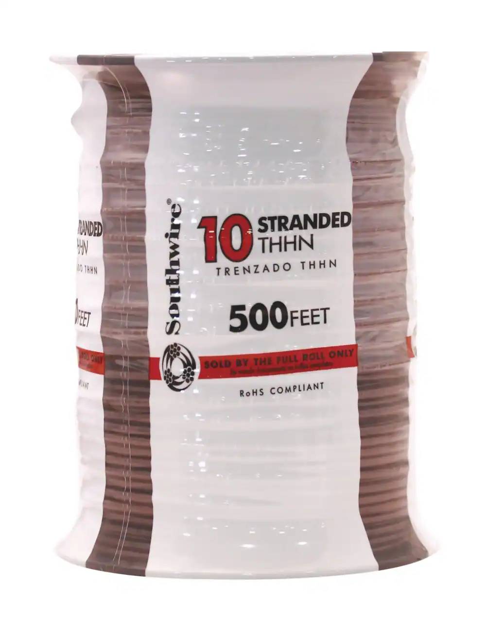 Southwire 500-Feet 10 -AWG Brown Stranded Copper THHN wire ( By-the-roll ) Southwire 500-Feet 10 -AWG Brown Stranded Copper THHN wire ( By-the-roll )