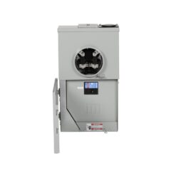 Eaton Type BR 200 -Amp 4 -Spaces 8 -Circuit Outdoor Main breaker meter combo Load Center