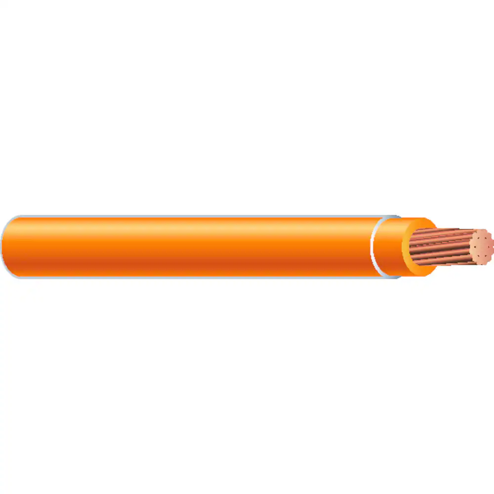 Southwire SIMpull 500-Feet 6 -AWG Orange Stranded Copper THHN wire ( By-the-roll ) Southwire SIMpull 500-Feet 6 -AWG Orange Stranded Copper THHN wire ( By-the-roll )