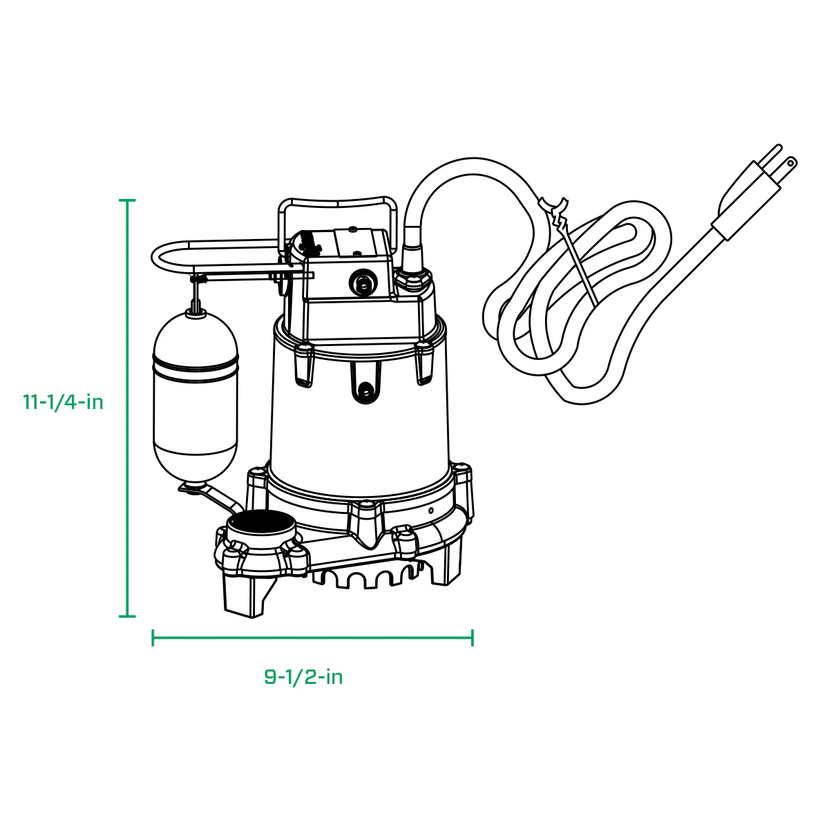 Zoeller 1/3-HP 115-Volt 48-GPM Cast Iron Submersible Sump Pump Zoeller 1/3-HP 115-Volt 48-GPM Cast Iron Submersible Sump Pump - Image 2