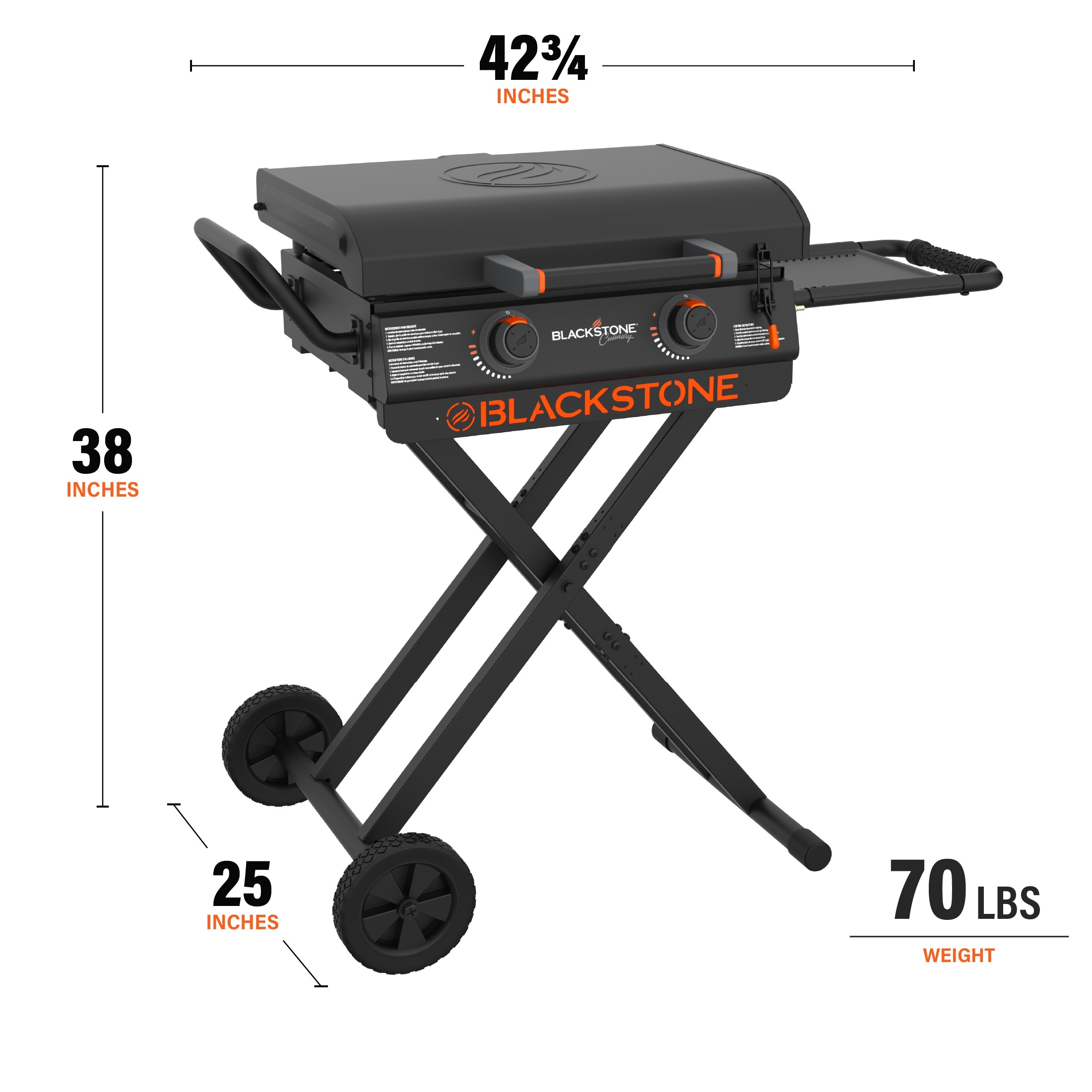 Blackstone 22" Culinary Omnivore X-Frame Griddle 362-Sq in Black Powder-coated Steel Portable Liquid Propane Grill Blackstone 22" Culinary Omnivore X-Frame Griddle 362-Sq in Black Powder-coated Steel Portable Liquid Propane Grill