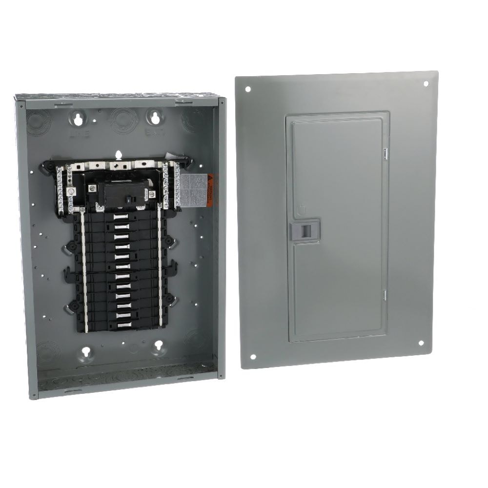 Square D QO 100 -Amp 24 -Spaces 24 -Circuit Indoor Convertible main breaker panel Plug-On Neutral Load Center (Value Pack) Square D QO 100 -Amp 24 -Spaces 24 -Circuit Indoor Convertible main breaker panel Plug-On Neutral Load Center (Value Pack)