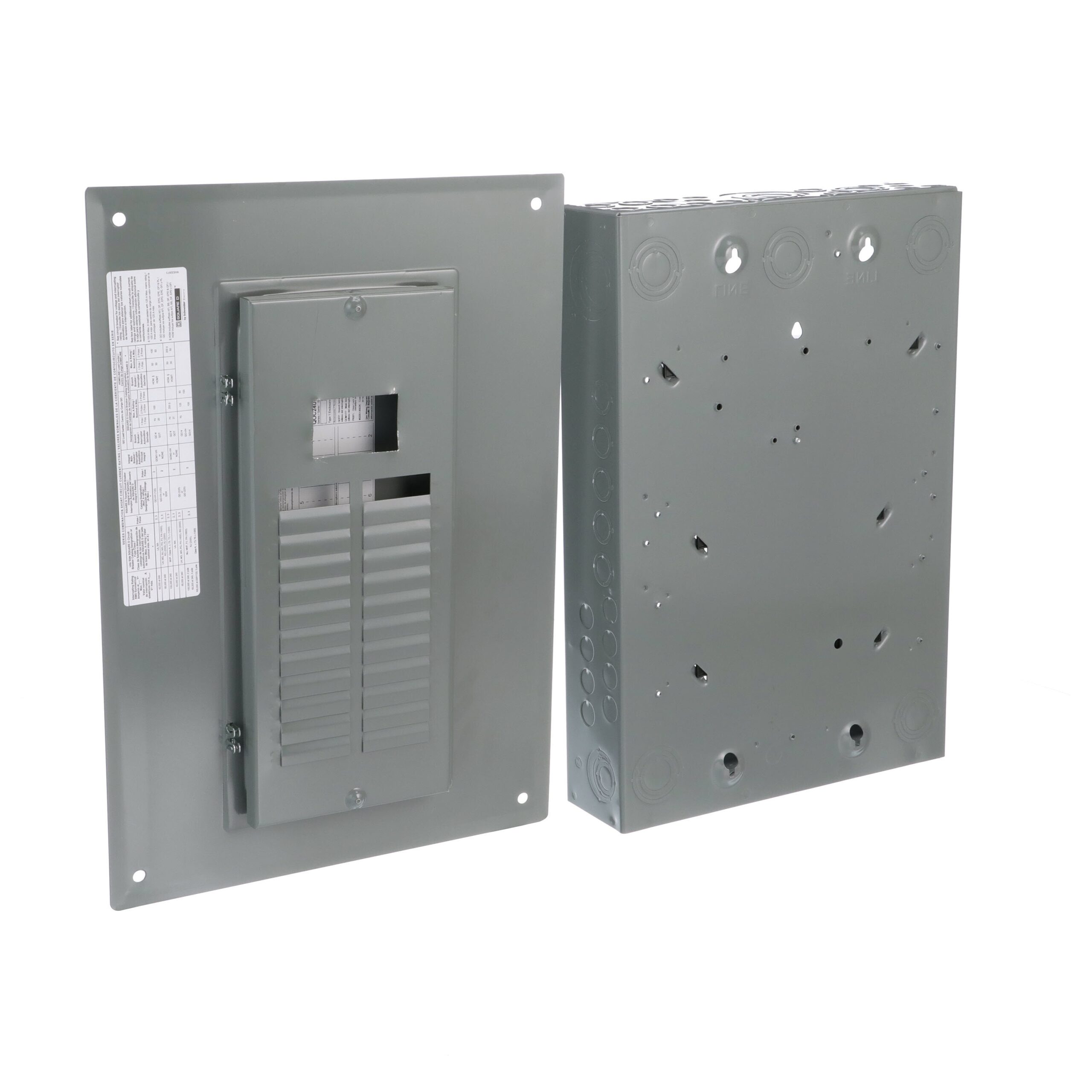 Square D QO 100 -Amp 24 -Spaces 24 -Circuit Indoor Convertible main breaker panel Plug-On Neutral Load Center (Value Pack) Square D QO 100 -Amp 24 -Spaces 24 -Circuit Indoor Convertible main breaker panel Plug-On Neutral Load Center (Value Pack)