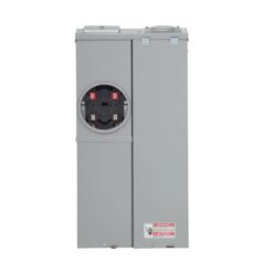 Eaton Type BR 200 -Amp 4 -Spaces 8 -Circuit Outdoor Main breaker meter combo Load Center