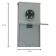 GE PowerMark Gold 200 -Amp 4 -Spaces 8 -Circuit Outdoor Main breaker Load Center