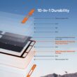 Jackery SolarSaga 200W 91.3-in x 21.2-in x 1-in 200-Watt Portable Solar Panel