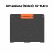 Jackery SolarSaga 40W Mini Solar Panel 11.8-in x 9.9-in x 1.18-in 40-Watt Portable Solar Panel