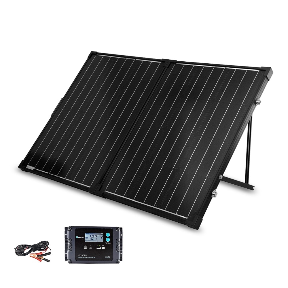 Renogy Monocrystalline 24.8-in x 20-in x 2.8-in 100-Watt Portable Solar Panel Renogy Monocrystalline 24.8-in x 20-in x 2.8-in 100-Watt Portable Solar Panel