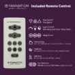 Fanimation Studio Collection SixtyFour 64-Inches Brushed Nickel with Black Blades Color-Changing Integrated LED Fixture Indoor/Outdoor Downrod mount Standard Ceiling Fan With Light and Remote ( 9 -Blade)