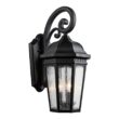 Kichler Courtyard 3 -Light 22.25-in H Black Hardwired Outdoor Wall Light