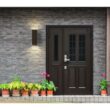 Progress Lighting LED Sq Cylinder 18-in H Antique Bronze Hardwired Integrated LED Outdoor Wall Light