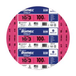 Southwire 100-ft 10 / 3 / Romex SIMpull Solid Indoor CU NM-B W/G Individual pack ( By-the-roll )