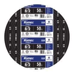 Southwire 50-Feet 8 / 2 / Romex SIMpull Stranded Indoor CU NM-B W/G Individual pack ( By-the-roll )