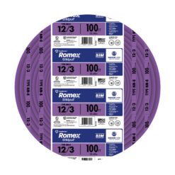 Southwire 100-ft 12 / 3 / Romex SIMpull Solid Indoor CU NM-B W/G Individual pack ( By-the-roll )