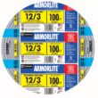 Southwire Armorlite 100-Feet 12 / 3 Solid Aluminum MC (Metal Clad) Cable