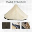 Outsunny Polyester 10 -Person Screen tent