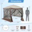 BABOOM Pop Up Canopy Tent Polyester 6 -Person Screen tent