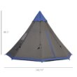 Outsunny Polyester 6 -Person Screen tent