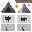Outsunny Polyester 6 -Person Screen tent