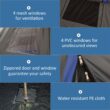 Outsunny Polyester 6 -Person Screen tent
