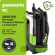 Greenworks 1900 PSI 1.2-GPM Cold Water Electric Pressure Washer with 4 Spray Tips